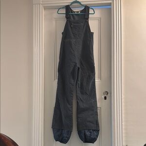 Vintage Levi’s corduroy ski bibs size 14 gray